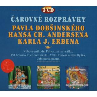Čarovné rozprávky P. Dobšinského, H. Ch. Andersena a K. J. Erbena - 3CD