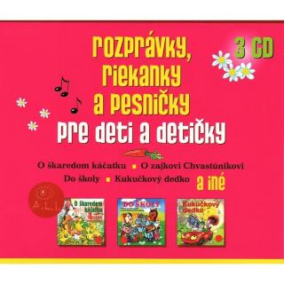 Rozprávky, riekanky a pesničky pre deti a detičky - 3CD