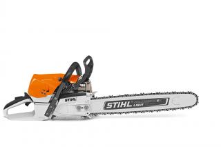 Motorová píla STIHL MS 462 C-M (Vysokovy?konná píla pre prácu v lesnom hospodárstve. Rovnaky? vy?kon ako model MS 461 ale vy?razne ľahšia, pre dlhšiu, menej namáhavú prácu. Úsporny? motor s nízkymi spolodinami s technológiou 2-MIX, dlhšia životnosť s)