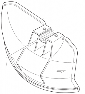 ND MAKITA / DOLMAR Kryt žiacej hlavy EBH341U, MS335.4, 452259-9 (S2) (regS2)