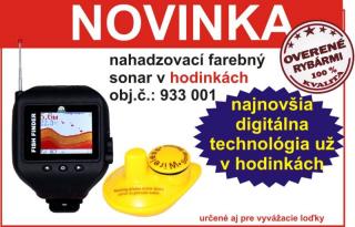 Bezdrôtový nahadzovací sonar v hodinkách s dosahom 60m