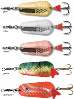 blyskáč (plandavka) zebco na prívlač f. red/silver, 22g