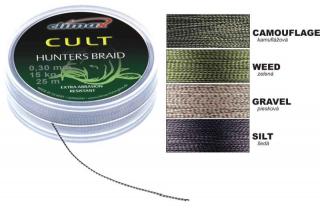 CLIMAX šnúra 20m - HUNTERS BRAID Camou - Priemer 0,30mm / 15kg / 30lbs