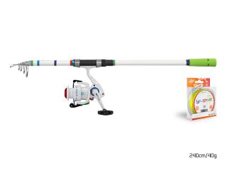 Detský set Delphin YUPIE 240cm + 3T + 0,22mm