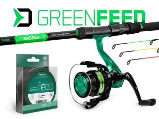 Feedrový set Delphin GreenFEED 360cm/100g + 3T + 0,22mm