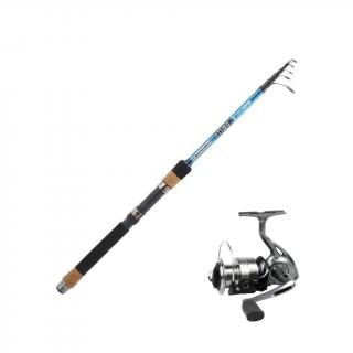 GARBOLINO TELESKOPICKÝ PRUT STRIKE TELESPIN 2,10 M, 8-30 G+ NAVIJÁK STRIKE 301 FD