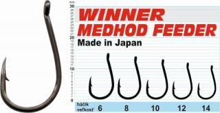 Háčik - Professional Method Feeder MF X7 / 10ks balenie 10ks balenie - MF X7 - veľkosť 12