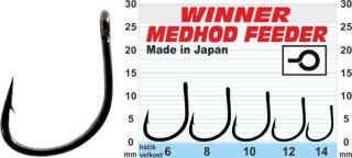 Háčik - Professional Method Feeder MF X9 / 10ks balenie 10ks balenie - MF X9 - veľkosť 8