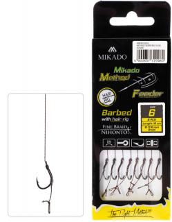 MIKADO Hotový nadväzec METHOD FEEDER Classic RIG 10cm háčik 16 /šnúra: 0.10mm/ 8ks