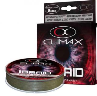 Pletená šnúra Climax iBraid zelená oliva 135m Priemer: 0,12mm / 9,2kg