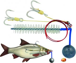 Sumčiarsky systém BC R+S Baitfish Rig 80g,#1/0+2/0