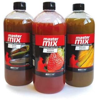 Tekutý posilovač Master Mix Groundbait Booster 1000ml Black Halibut / Čierny halibut