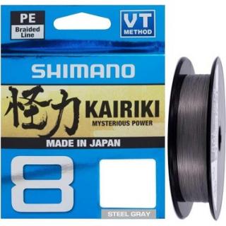 Shimano Kairiki 8x steel gray 150m Shimano Kairiki 8x steel gray 150m: Shimano Kairiki 8x steel gray 150m 0,06mm