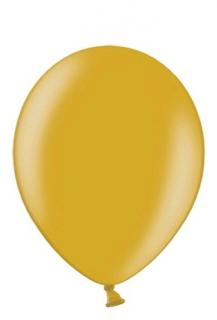 Balón metalický zlatý 27cm