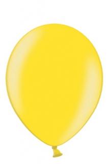 Balón metalický žltý 27cm