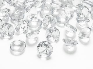 Dekoračné diamanty priehľadné 20mm