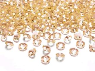Dekoračné diamanty zlaté 12mm