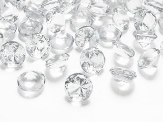 Diamanty priehľadné 20mm