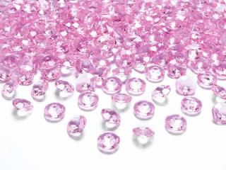 Diamanty svetloružové 12mm