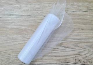 Organza biela 16cm/9m