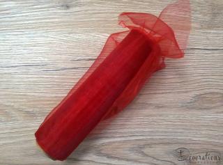 Organza červená 16cm/9m