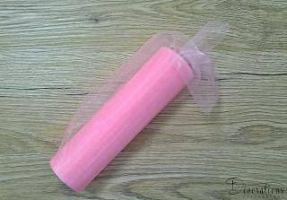 Organza svetlá ružová 16cm/9m