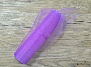 Organza svetlofialová 16cm/9m