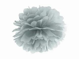 Pom pom guľa strieborná 25cm