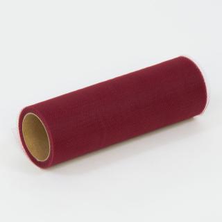 Tyl v rolke bordový 15cm