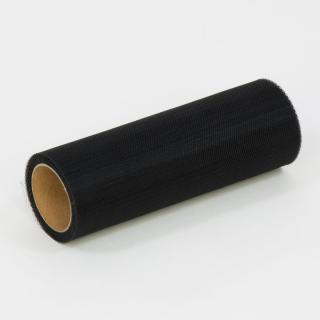 Tyl v rolke čierny 15cm