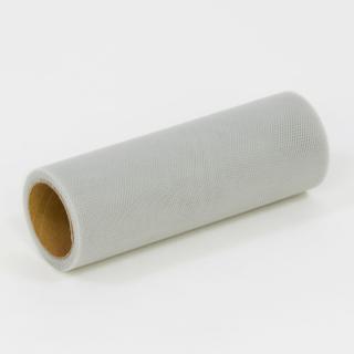 Tyl v rolke šedý svetlý 15cm