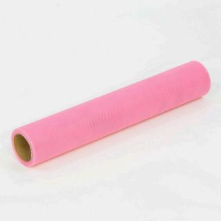 Tyl v rolke svetloružový 30cm