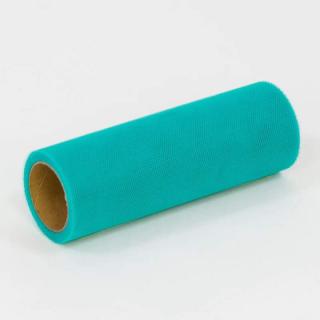 Tyl v rolke tyrkysový 15cm