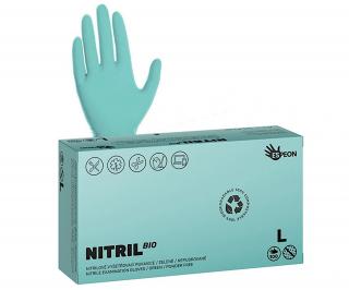 Espeon NITRIL BIO bezpudrové nitrilové rukavice - zelené 3,5g Veľkosť: L