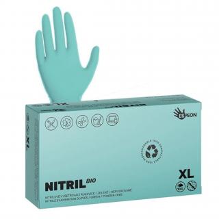 Espeon NITRIL BIO bezpudrové nitrilové rukavice - zelené 3,5g Veľkosť: XL