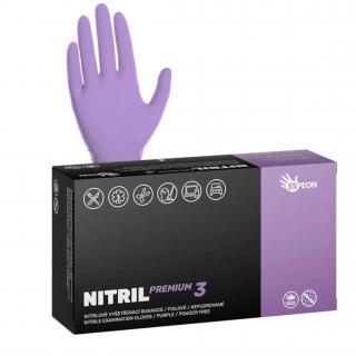 Espeon NITRIL PREMIUM3 bezpudrové nitrilové rukavice - fialové 4g Veľkosť: XL