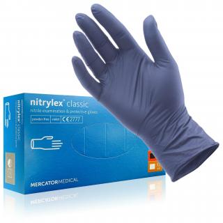 Nitrilové rukavice - nitrylex ® classic blue - MERCATOR MEDICAL® Veľkosť: XL