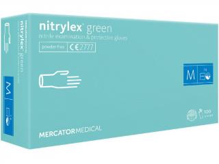 Nitrilové rukavice - nitrylex ® green - MERCATOR MEDICAL® Veľkosť: M