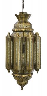 Sanu Babu Arabská lampa, číra, mosadz, sklo, ručné práce