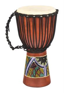 Sanu Babu Bubon djembe, ručne maľovaný, priem.24cm, výška 50cm (7F)