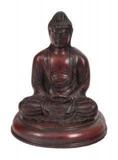 Sanu Babu Budha Amitába, tmavo červený, 9x9x11cm