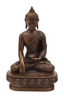 Sanu Babu Budha Šakjamúni, kovová soška, 10x7x15cm
