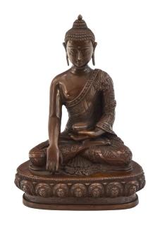 Sanu Babu Budha Šakjamúni, kovová soška, 21cm