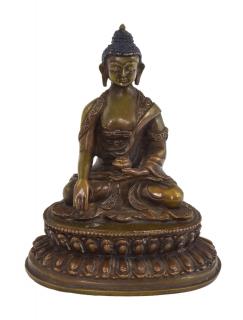 Sanu Babu Budha Šákjamúni, mosadzná soška, 11cm