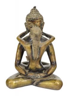 Sanu Babu Budha Shakti, mosadzná socha, 16x16x22cm