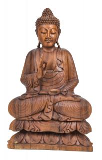 Sanu Babu Budha z dreva stromu Suar, 44x20x71cm