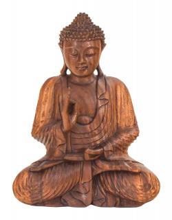 Sanu Babu Budha z dreva stromu Suar, 52cm
