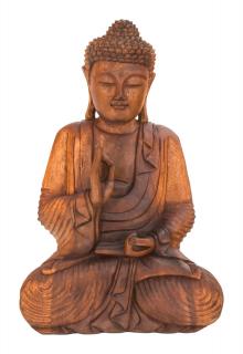 Sanu Babu Budha z dreva stromu Suar, 60cm (2P)