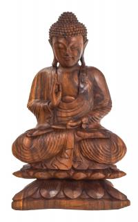 Sanu Babu Budha z dreva stromu Suar, 74cm (3F)