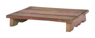 Sanu Babu Čajový stolík z teakového dreva, 50x35x9cm